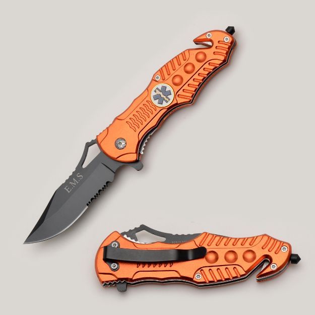 " E.M.S " Rescue Folder Action Assist Knife 4.5" Closed